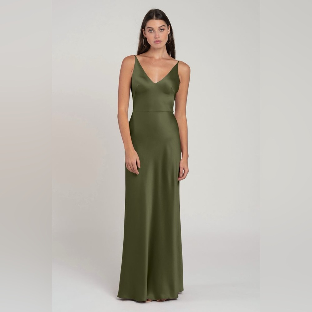 Jenny Yoo Marla Dress in Olive Bridesmaid Dress Green